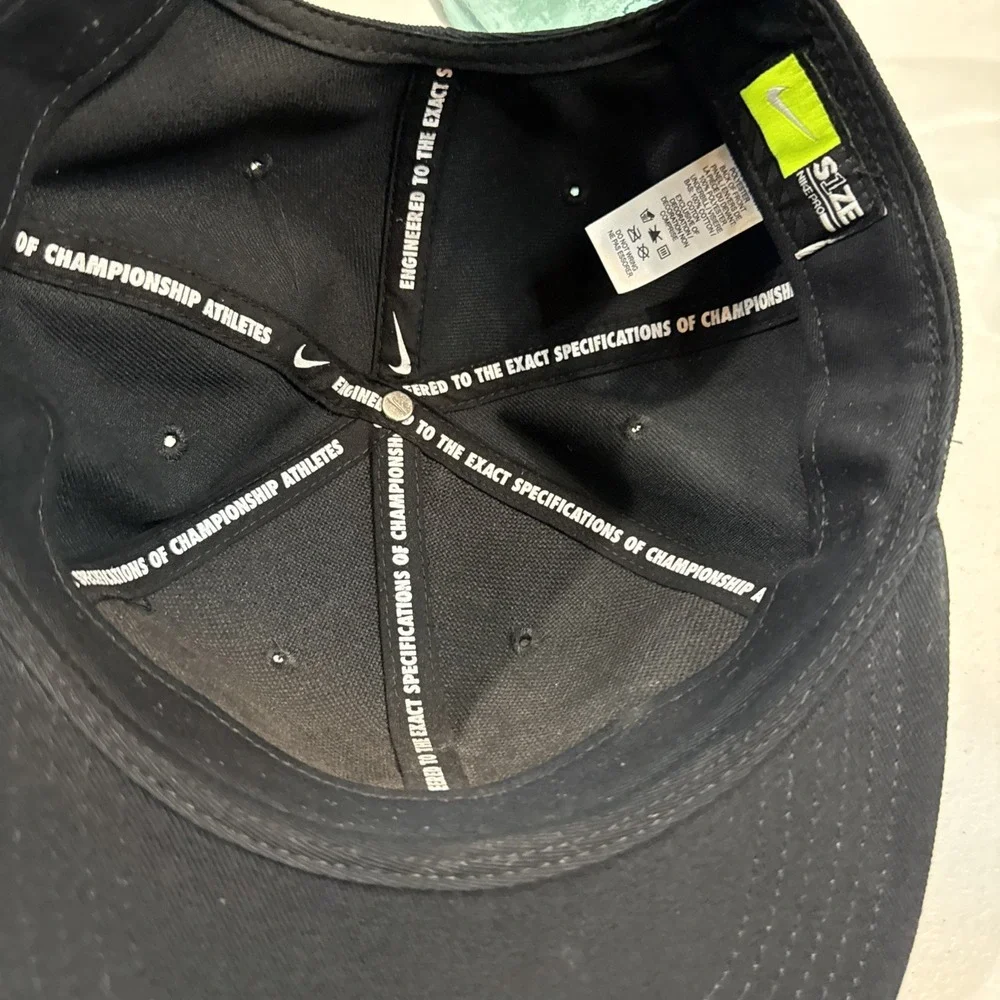 Nike Air Pro youth‎ hat black embossed Nike Air logo Black on Black